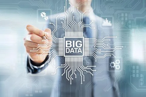 Big data analytics platform, business intelligence and modern technology concept Stock Photos