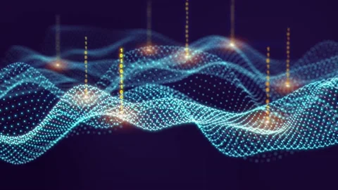 Big data analytics through machine learning. Abstract AI 3d render. Stock Footage 151593382