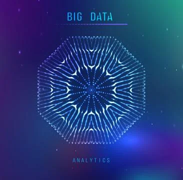 Big data analytics visualization イラスト素材