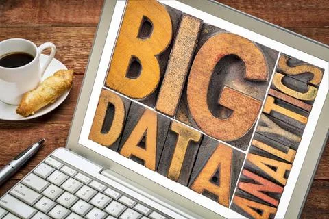 Big data analytics word abstract in wood type big data analytics - word ab... Stock Photos