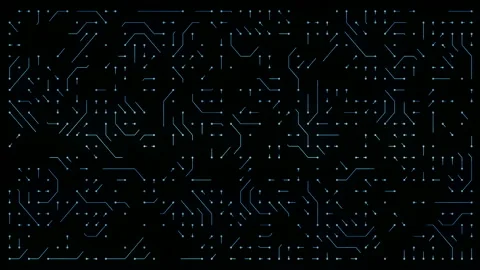 Big data analyzing and digital computing animation with glitch effect Stock Footage 112738512