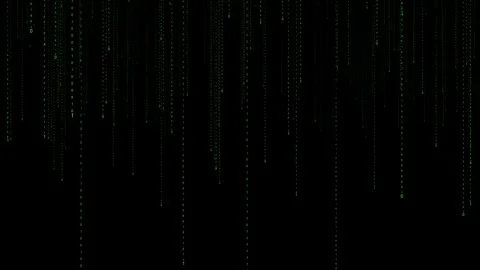 Big data and artificial intelligence binary code falling and scrolling Digital Stock Footage 247351840