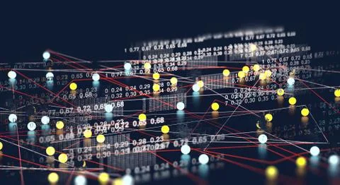 Big data and computing tools abstract background 스톡 일러스트