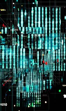 Big data and computing tools abstract background. Stock Illustration