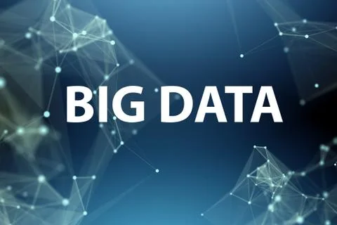 Big data and data mining concept illustration  - 3d rendering イラスト素材