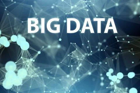 Big data and data mining concept illustration  - 3d rendering イラスト素材