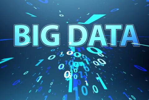 Big data and data mining concept illustration - 3d rendering イラスト素材