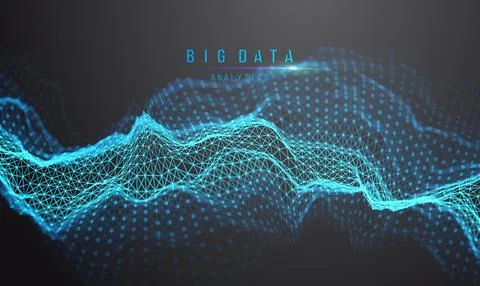 Big data and data science. Futuristic technology data visualisation. イラスト素材