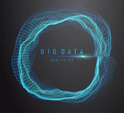 Big data and data science. Futuristic technology data visualisation. イラスト素材