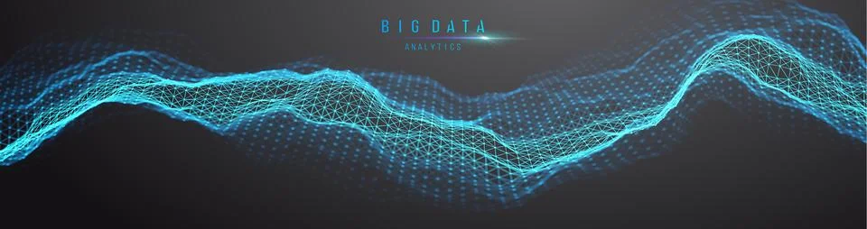 Big data and data science. Futuristic technology data visualisation. Stock Illustration