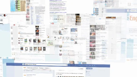 Big data and the world wide web Stock Footage