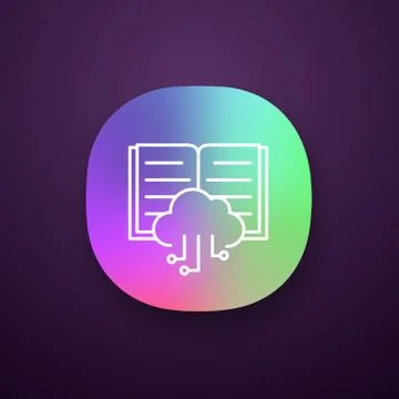 Big data app icon 스톡 일러스트