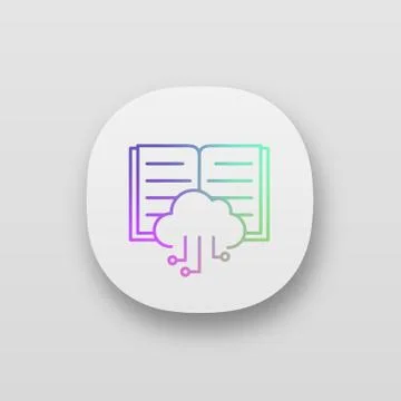 Big data app icon Stock Illustration