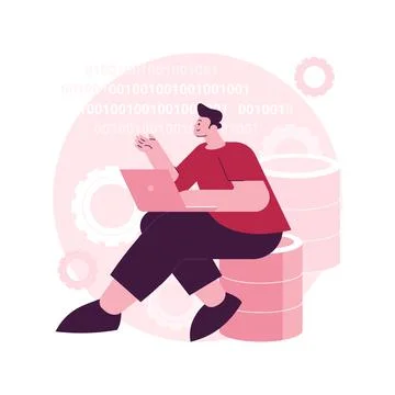 Big data applications abstract concept vector illustration. Stock Illustration