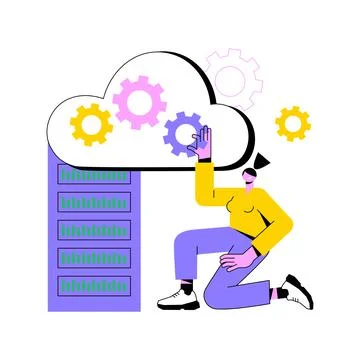 Big data architecture abstract concept vector illustration. Stock Illustration