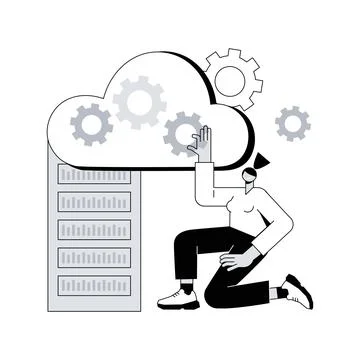 Big data architecture abstract concept vector illustration. Stock Illustration