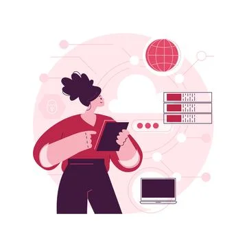 Big data architecture abstract concept vector illustration. Stock Illustration