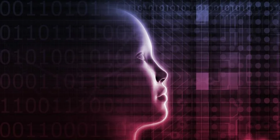 Big Data Artificial Intelligence Stock Illustration