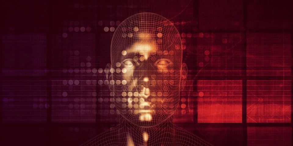 Big Data Artificial Intelligence Stock Illustration