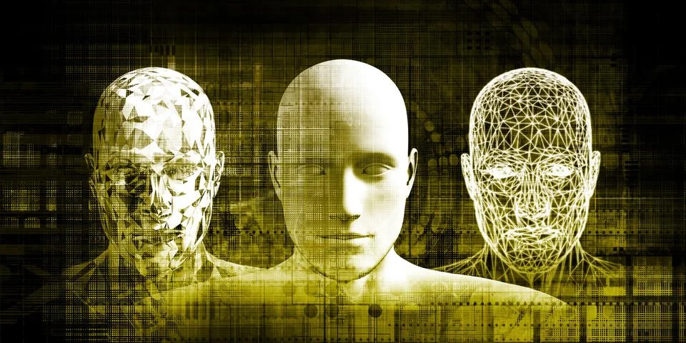 Big Data Artificial Intelligence Stock Illustration