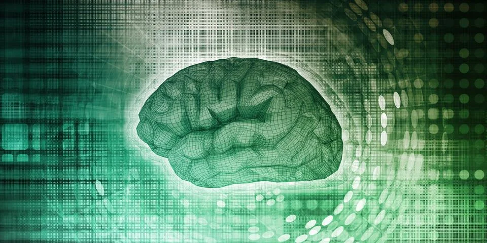 Big Data Artificial Intelligence Stock Illustration