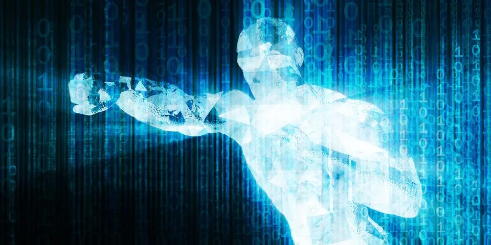 Big Data Artificial Intelligence Stock Illustration