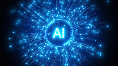 Big Data Artificial Intelligence Main Node Information Gathering, Analyzing 動画素材 306163263