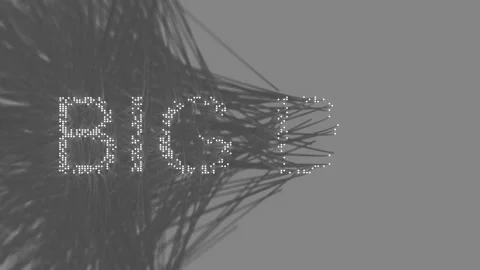 Big data is assembled from optical wires Stock Footage 218428831