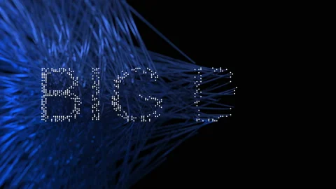 Big data is assembled from optical wires Video stock 218429117