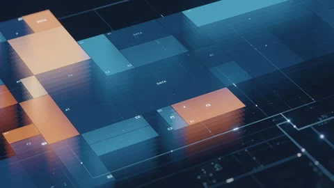 Big Data Background With Abstract Digital Panels, Analytics Dashboard And Stock Footage 344235252