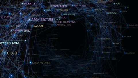 Big data background Stock Footage 99007074