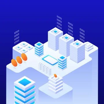 Big data background Stock Illustration