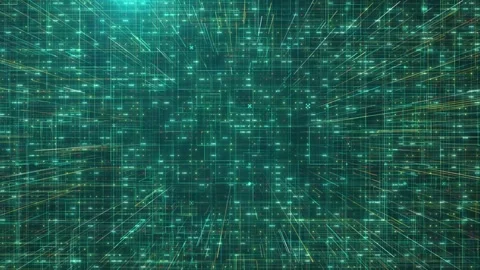 Big Data background with motion lines and random binary numbers and code Stock Footage 310000423