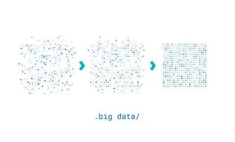 Big data background. Social network concept with connected lines and dots Stockillustratie