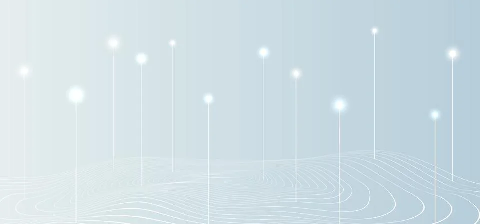 Big data background. Social network concept with connected lines and dots Illustrazione stock