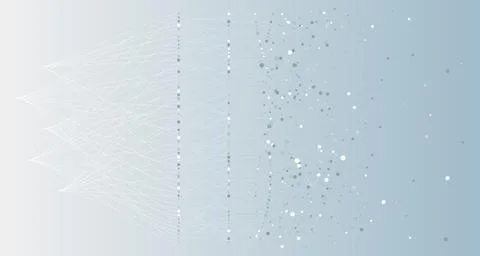 Big data background. Social network concept with connected lines and dots Illustrazione stock