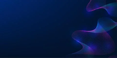 Big data background with spiral wave lines, representing digital informatio.. Stock Illustration