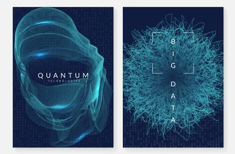 Big data background. Technology for visualization, artificial in Stock Illustration