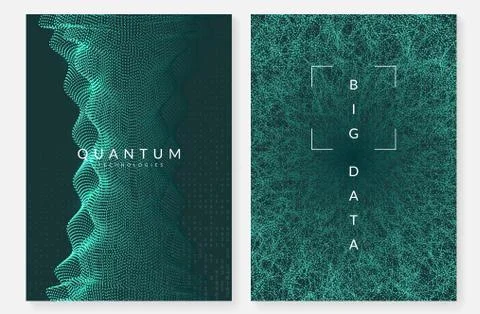 Big data background. Technology for visualization, artificial in Stock Illustration