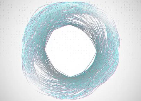 Big data background. Technology for visualization, artificial in 스톡 일러스트