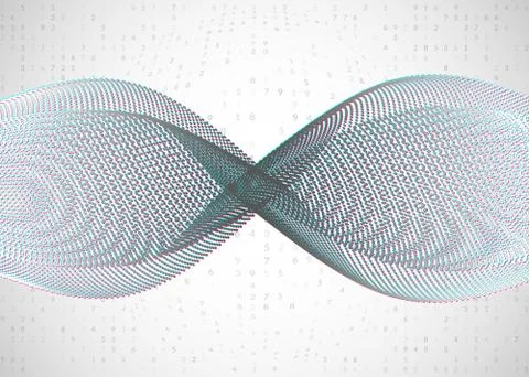 Big data background. Technology for visualization, artificial in 스톡 일러스트