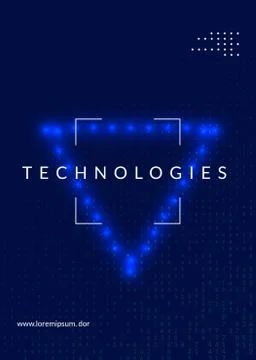 Big data background. Technology for visualization, artificial in Illustrazione stock