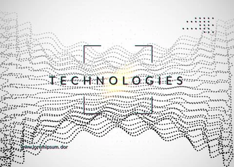 Big data background. Technology for visualization, artificial in Illustrazione stock