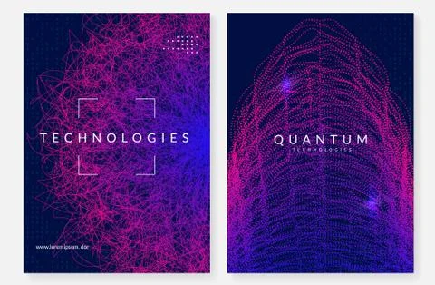 Big data background. Technology for visualization, artificial in Stock Illustration