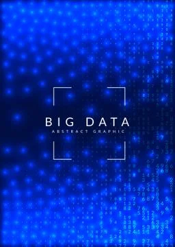 Big data background. Technology for visualization, artificial in Stock Illustration