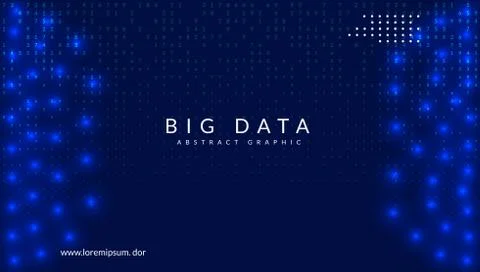 Big data background. Technology for visualization, artificial in イラスト素材