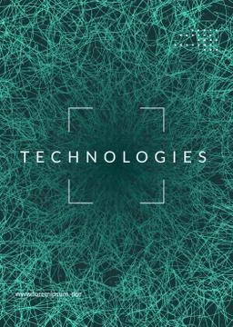 Big data background. Technology for visualization, artificial in Stock Illustration