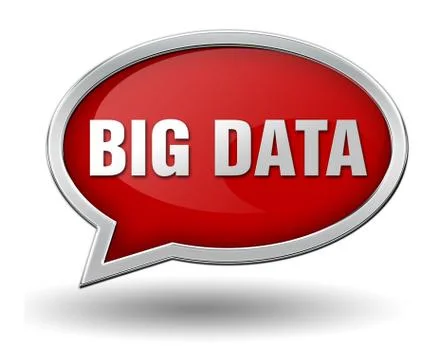 Big data badge concept illustration Stock Illustration