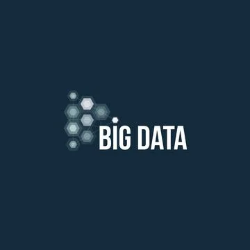 Big data base vector emblem. Data sorting geometric icon. Information sorting 库存插图