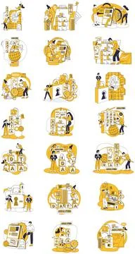 Big data. Big data metaphor, cosmic dance, weaves patterns in vast tapestry.. Illustrazione stock